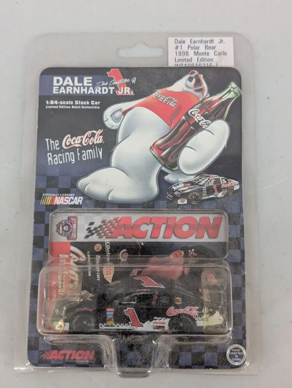 1998 Dale Earnhardt Jr. #1 Polar Bear 1:64 Monte Carlo Action Coca Cola -012518